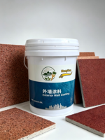 Revêtement liquide acrylique thermoréfléchissant isolant thermiquement, peinture à effet pierre véritable, couleurs personnalisées, effet sable granit, finition mate UV
