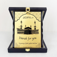 Plaque de certificat en bois noir pliable personnalisée avec plaque dorée ou argentée, boîte de plaques de récompense MH-LJ0761