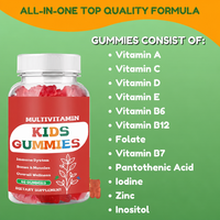 Dagelijkse Wellness Kinder Multivitamine Gummies - Natuurlijke Dagelijkse Voedingsondersteuning OEM Private Label 60 Gummies