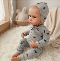 Poupée Reborn Fille de 20 Pouces, Poupée Nouveau-né Réaliste, Peau 3D Peinte à la Main, Corps Souple et Compressible, Poupée de Jeu pour Enfants