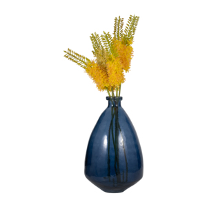 Vaso in vetro rotondo decorativo per fiori, per soggiorno, decorazioni per la casa, mensola, camera da letto, ufficio. - Product Image 3