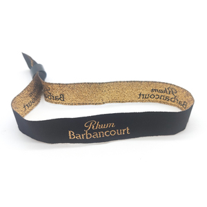 Custom Logo Woven Folk <strong>Art</strong> <strong>Style</strong> <strong>Promotional</strong> Wristbands for Events Festivals Team Building with Heat Transfer Printing - Product Image 4