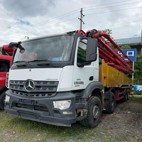 Pompe à béton automotrice Sany d'occasion 56m, diesel, Euro 5, modèle 2020, entièrement d'origine usine, en stock pour exportation mondiale