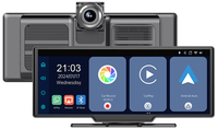 Écran tactile IPS de 10,26 pouces pour voiture avec CarPlay et Android Auto sans fil, caméra embarquée FHD 1080P intégrée