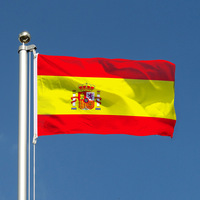 Bandera Personalizada de España 2026, Bandera Personalizada de la Selección de Fútbol de Canadá y EE. UU., Bandera Personalizada de la Selección Española de 3x5 pies