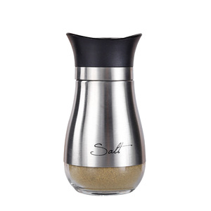 <span class=keywords><strong>Salière</strong></span> et poivrière en verre en acier inoxydable de haute qualité pot à épices en verre ménager bouteille d'épices <span class=keywords><strong>pingouin</strong></span> - Product Image 5