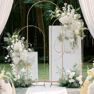 Arco de Boda Elegante de Hierro LANJO para Ceremonia, Decoración Nupcial, Fiestas en Interiores y Exteriores - Product Image 3