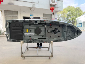 Kayak de pêche à pédales Yak Outdoors pour une personne, construction en HDPE rotomoulé, capacité de 100 kg, pour rivières - Product Image 2