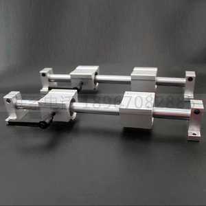 Glissière de guidage linéaire en acier pour scie à main de menuiserie - Ensemble complet avec glissière de positionnement à verrouillage et support de tige de glissière - Product Image 4