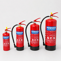 Extincteur à poudre portable pour l'industrie automobile, le bureau, l'hôtel, l'industrie, outils d'extinction d'incendie à poudre, extincteur à poudre ABC pour pompiers