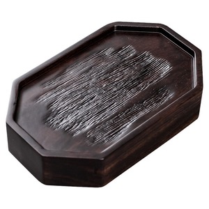 Ebony Teapot Stand Solid Wood Dry Brewing <b>Tray</b> Thickened <b>Tea</b> <b>Tray</b> Original Wood Heat Insulation Pad Stove Mat Accessories - Product Image 5