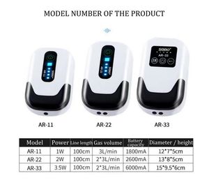Sobo Portable Fish Tank Pompe à air étanche Pompe à oxygène électrique pour <span class=keywords><strong>aquarium</strong></span> sans fil AC DC en plastique durable - Product Image 4