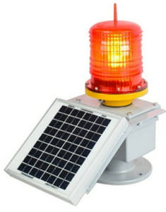 Tour d'alimentation haute tension ICAO 2000cd Led clignotante rouge lumière d'obturation solaire à intensité moyenne - Product Image 1