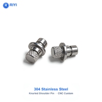 Goupille à épaule moletée en acier inoxydable 304, goupille de centrage étagée, goupille de positionnement pour fixation, usinée CNC, sur mesure OEM ODM