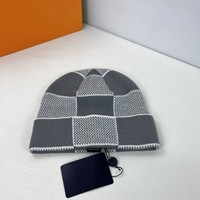 Bonnet en tricot acrylique réversible unisexe de haute qualité, style designer, avec logo personnalisé, pour l'automne et l'hiver, idéal pour le ski