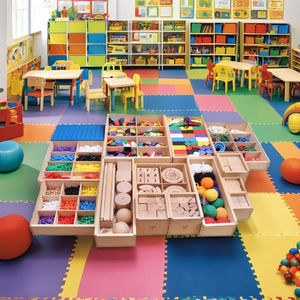 Juego de Rompecabezas Educativo de Madera Montessori <span class=keywords><strong>Froebel</strong></span> 15 en 1 para Niños, Marca Zhengyue, 42x38x29cm - Product Image 3