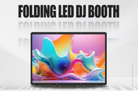 Cabina de DJ LED P2.6 Portátil y Plegable a Todo Color, Mesa de Soporte de Fachada de 500*1000mm, IP54 Impermeable, Profundidad de Color de 16 Bits, Adobe RGB 98%