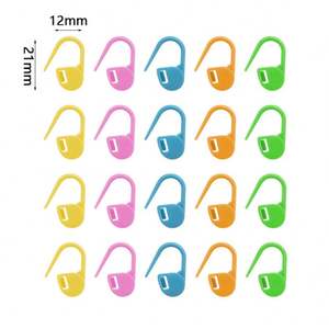 อุปกรณ์เย็บผ้าพลาสติกสีหัวเข็มขัดขนาดเล็กสำหรับถักเสื้อกันหนาวทำเครื่องหมายบรรจุในถุง OPP - Product Image 6