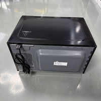 Plateau tournant en verre Table électrique noire numérique 900W 25L Friteuse à air Mini four à micro-ondes de comptoir