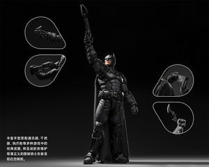 Figura de Acción INART Arkham Origin Bat-mans 1/12, Muñeco Articulado Eternal Fight Hero de 6 Pulgadas, Modelo de Colección - Product Image 3