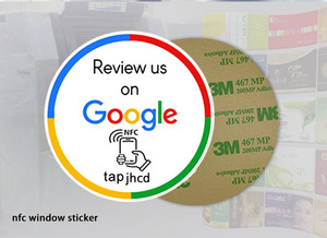 Etiqueta NFC placa <span class=keywords><strong>Google</strong></span> revisión tarjeta NFC ventana pegatina - Product Image 2