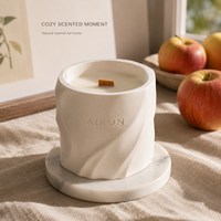 AIKUN - Contrôle qualité strict - Bougies artisanales durables - Design unique - Bougie parfumée en céramique pour les cadeaux de mariage