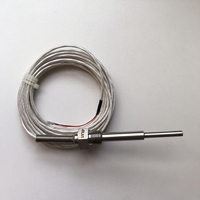 Haichen OEM Sensor RTD PT100/PT500/PT1000 Simplex 3-Kabel Buatan Khusus Thermowell SS304/316 IP65 Kelas A/B Akurasi 0.5C