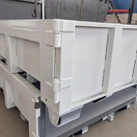 Conteneur à benne basculante en acier XINTUO sur mesure, garantie 1 an, utilisation facile, haute efficacité pour le recyclage et les projets de construction
