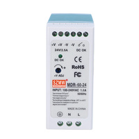 Alimentation industrielle compacte sur rail MDR-60-24 SZMW anti-interférence, mini-unité stabilisée, circuit de protection complet, CE & RoHS