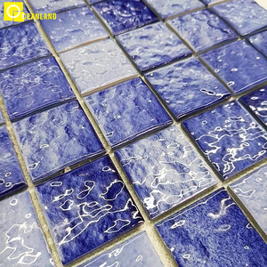 Mosaico <span class=keywords><strong>de</strong></span> cerámica <span class=keywords><strong>de</strong></span> grosor azul para piscina - Product Image 5
