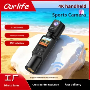 Fabrika doğrudan yüksek kapasiteli 4k Hd spor kamera kayıt fonksiyonu ile açık Vlogging için cep telefonu ile birbirine - Product Image 2