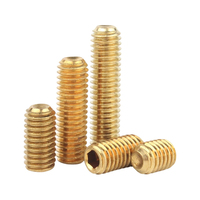 Vis sans tête H62 en laiton DIN916 à six pans creux avec pointe cylindrique M1.6-M20