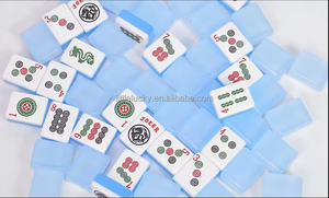 2026 Ensemble de tuiles de mahjong en acrylique, série Jelly Tiles, fabriquées à la main, pour la collection de loisirs et de divertissement domestique et les cadeaux - Product Image 4