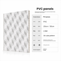 Panneau de plafond et panneau mural en PVC, panneau en plastique imperméable à emboîtement pour la décoration intérieure
