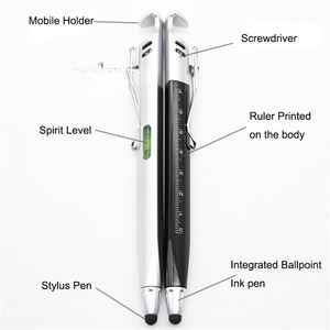 MEGA Spot Supply Stylo multifonction 5 en 1 avec logo personnalisé, règle, niveau à bulle, tournevis et support de téléphone - Product Image 5