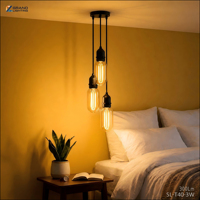 Ampoule LED à filament E26 E27 T40 3W, éclairage décoratif, AC100/230V, sans scintillement, ampoule en plastique, guirlande lumineuse intérieure/extérieure