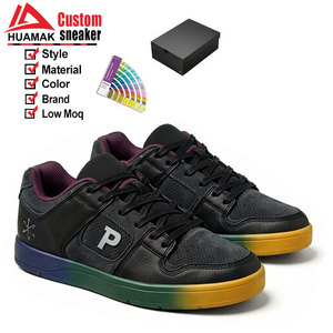 Baskets classiques en cuir de qualité supérieure pour hommes, style basketball, basses, mode urbaine, skateboard, faible MOQ, logo personnalisé, chaussures de créateur - Product Image 2