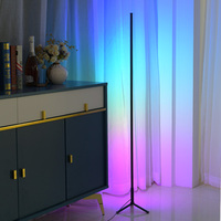 Lampe sur pied moderne Jianbian en promotion, 150 cm, pour salon, avec LED RGB, trépied, lampe d'angle, télécommande via application