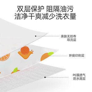 Protections de manches jetables pour enfants, imperméables, résistantes à l'huile, imprimées avec des dessins animés, pour bébés de 0 à 6 mois - Product Image 3