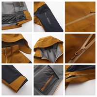 Veste Softshell Réversible à Capuche Imperméable, Coupe-Vent et Respirante 3L pour Hommes, Idéale pour les Sports de Plein Air, la Moto et la Course à Pied