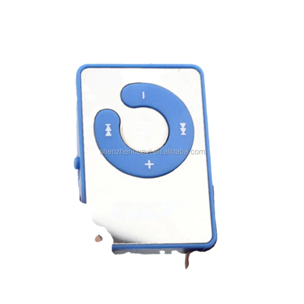 Warna-warni Kualitas Tinggi Diskon Besar Desain Cermin SD USB Klip Olahraga MP3 Pemutar Musik Manual