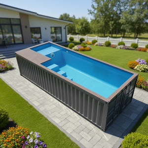<span class=keywords><strong>Piscine</strong></span> extérieure en fibre de verre sur structure en acier de 20 pieds ou 40 pieds, avec spa chauffant et accessoires pour <span class=keywords><strong>piscine</strong></span> conteneur - Product Image 1