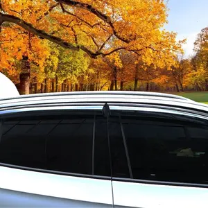 VW के लिए 2022 नई डिजाइन कार की खिड़की का छज्जा ID4 Crozz कार बाहरी सामान सूरज Visors मौसम शील्ड कार बारिश गार्ड