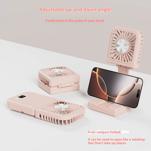 Mini ventilateur portable haute vitesse, le meilleur cadeau, avec compresse froide, pliable, à suspendre au cou, rechargeable, batterie 7000 mAh, idéal pour l'extérieur - Product Image 1