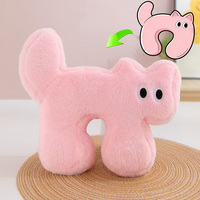 UYEAH Halloween Lapin Lapinette en peluche douce blanche rembourrée de coton PP, jouet poupée oreiller