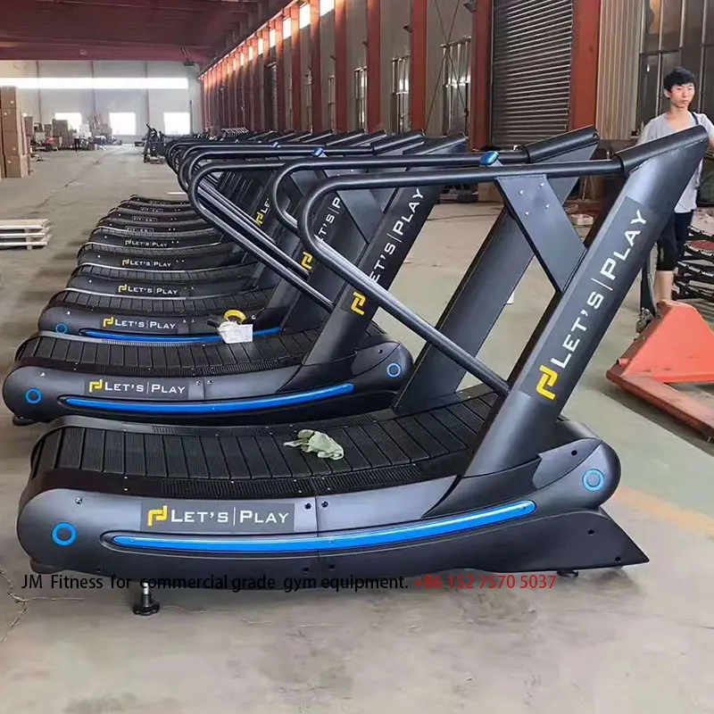 Professional Commercial Mechanical Magnet Resistance Self Generating Unpowered Curve Treadmill