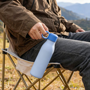 Bouteille d'eau en acier inoxydable 18/8 à double paroi isolée sous vide de 500 ml, anti-fuite, garde au chaud et au froid, sans BPA, pour les voyages quotidiens, la salle de sport - Product Image 4