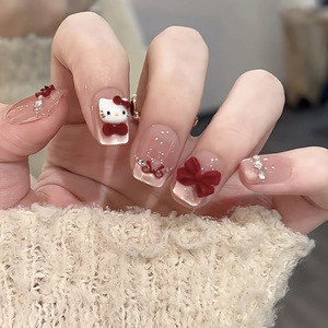 Adornos <span class=keywords><strong>de</strong></span> <span class=keywords><strong>Uñas</strong></span> 3D <span class=keywords><strong>de</strong></span> <span class=keywords><strong>Hello</strong></span> <span class=keywords><strong>Kitty</strong></span> con Lazo Rojo, Lindas Decoraciones <span class=keywords><strong>de</strong></span> Resina para Arte <span class=keywords><strong>de</strong></span> <span class=keywords><strong>Uñas</strong></span>, para Manicura DIY - Product Image 1