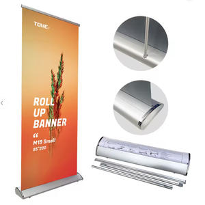 Soporte de Banner Portátil de la Mejor Calidad, Tamaño Personalizado, Retráctil, Banner Enrollable de Tamaño Personalizado - Product Image 1