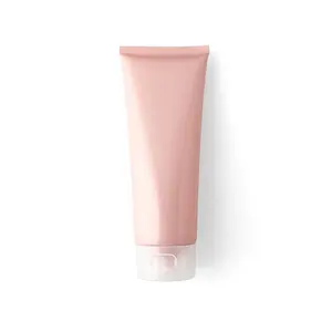 定制200毫升化妆品包装护肤精华液用于生态友好塑料管与粉红色塑料粉红色管